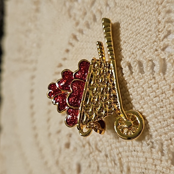 Vintage set Reindeer and Wheelbarrow of Hearts - Picture 6 of 11